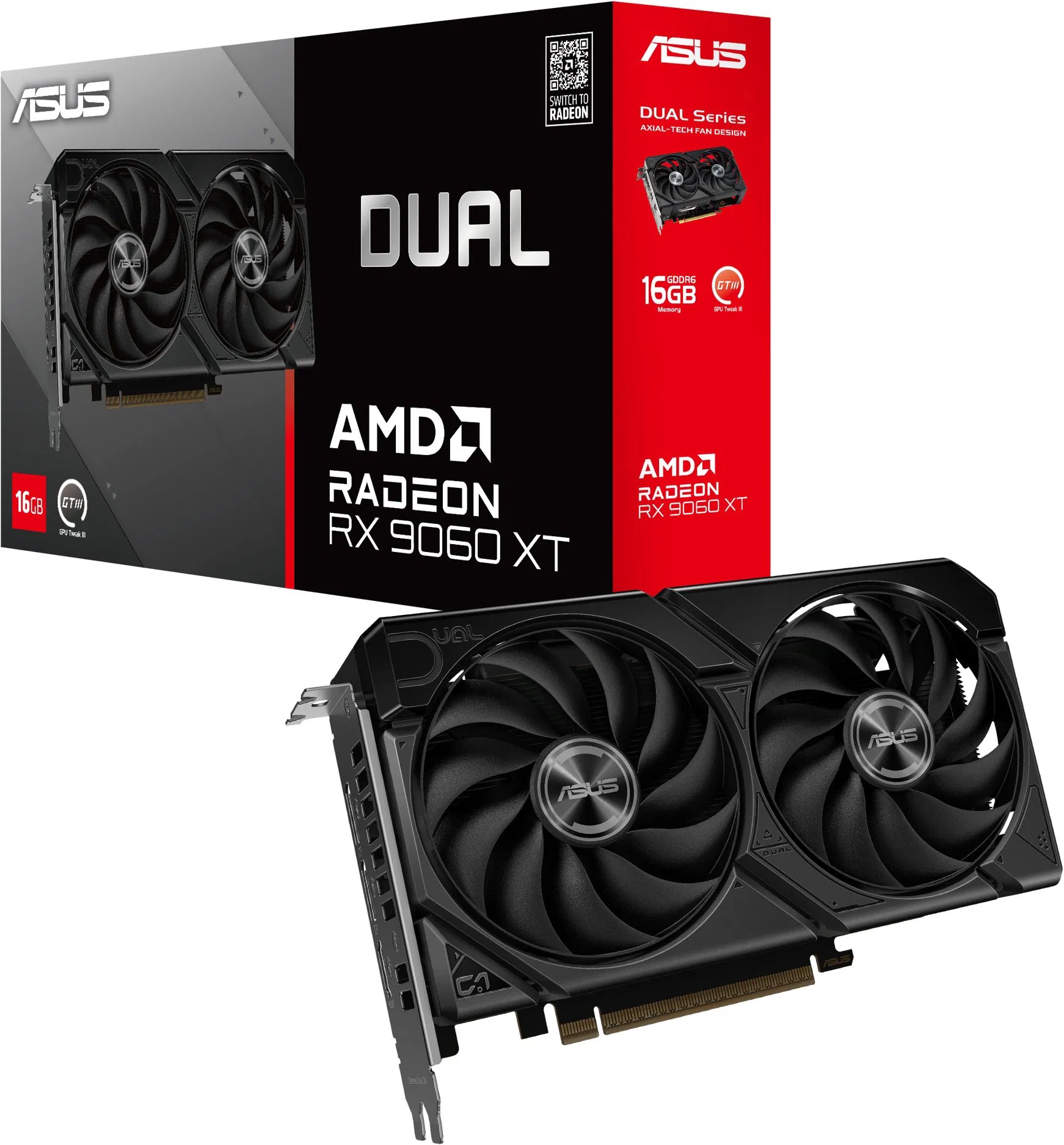 ASUS DUAL Radeon RX 9060 XT 16GB