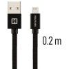 swissten usb a to lightning 0 2m black