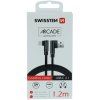 3576 1 swissten textilni datovy kabel arcade usb a usb c delka 1 2 m