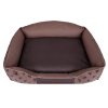 Pelíšek pro psa "ROYAL" ekolen - hnědý packy