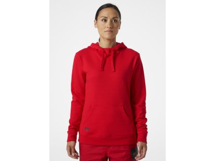 Dámská mikina s kapucí CLASSIC Helly Hansen - VÝSTRAŽNÁ ČERVENÁ 1/6