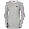 Dámské funkční tričko LIFA MERINO Helly Hansen 1/2 GREY MELANG