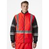 Zateplená reflexní bunda UC-ME INSULATOR  HI VIS RED/EBONY 3/4
