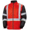 Zateplená reflexní bunda UC-ME INSULATOR  HI VIS RED/EBONY 1/4