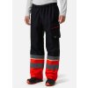 Reflexní nepromokavé kalhoty UC-ME SHELL CLASS 1 HI VIS RED/EBONY 3/4