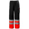 Reflexní nepromokavé kalhoty UC-ME SHELL CLASS 1 HI VIS RED/EBONY 1/4