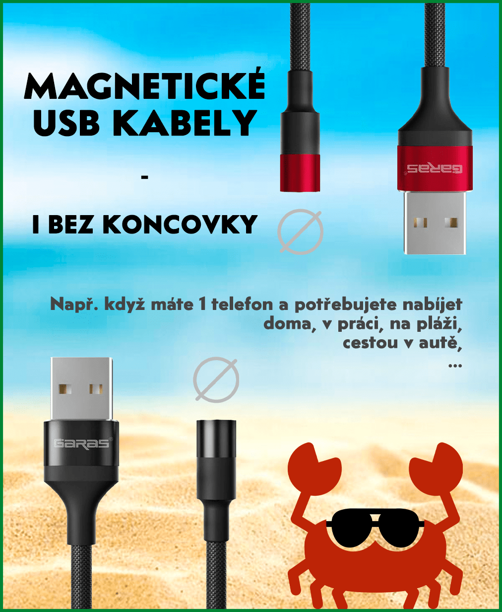 Magnetické kabely - I bez koncovky