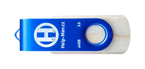 Help-Man.cz USB Flash disk - 64 GB - Modrý
