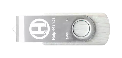 Help-Man.cz USB Flash disk - 64 GB - Stříbrný