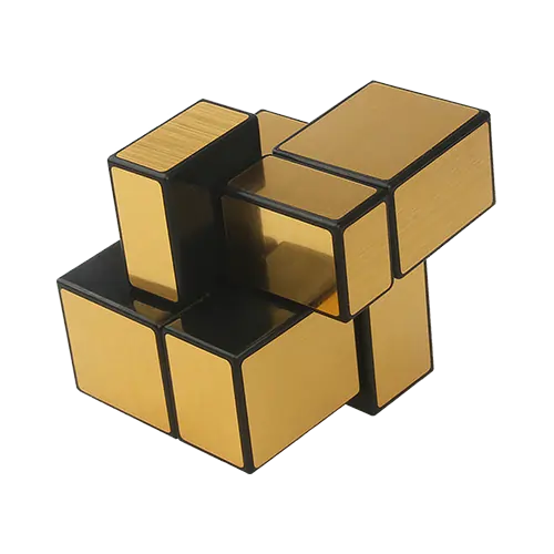 Zrcadlová Rubikova kostka - Mirror Cube - 2x2x2 - Zlatá - Help-Man.cz