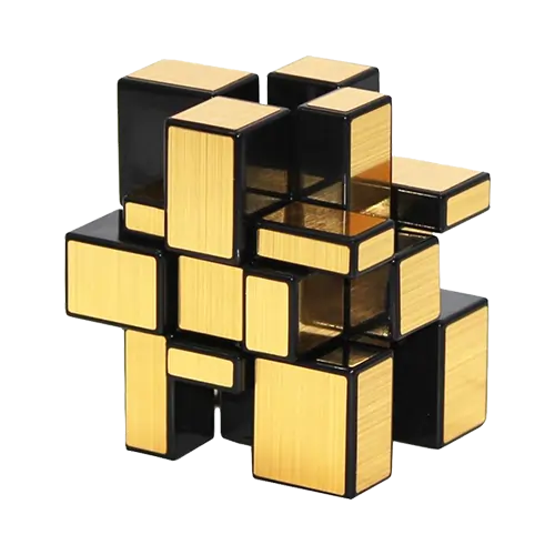 Zrcadlová Rubikova kostka - Mirror Cube - 3x3x3 - Zlatá - Help-Man.cz