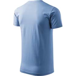 Pánské nebesky modré tričko Heavy New - Zezadu