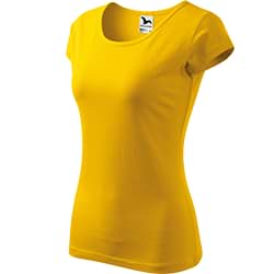 Dámské žluté tričko Pure - Zboku
