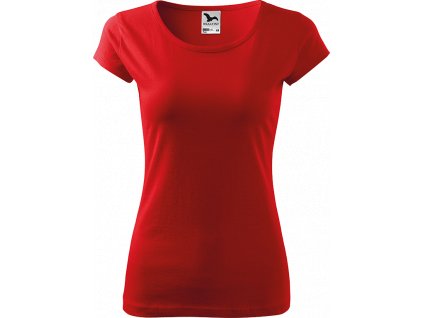 Dámské tričko Pure - Červené - Zepředu