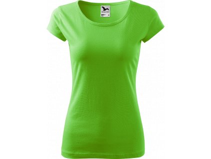Dámské tričko Pure - Světle zelené- Zepředu