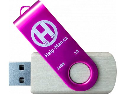 help man cz usb flash disk hm 64 gb ruzovy 2 2