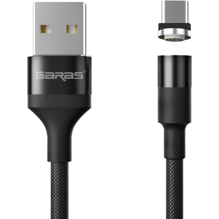M1 - Magnetický USB kabel - Černý - USB C - 1 m