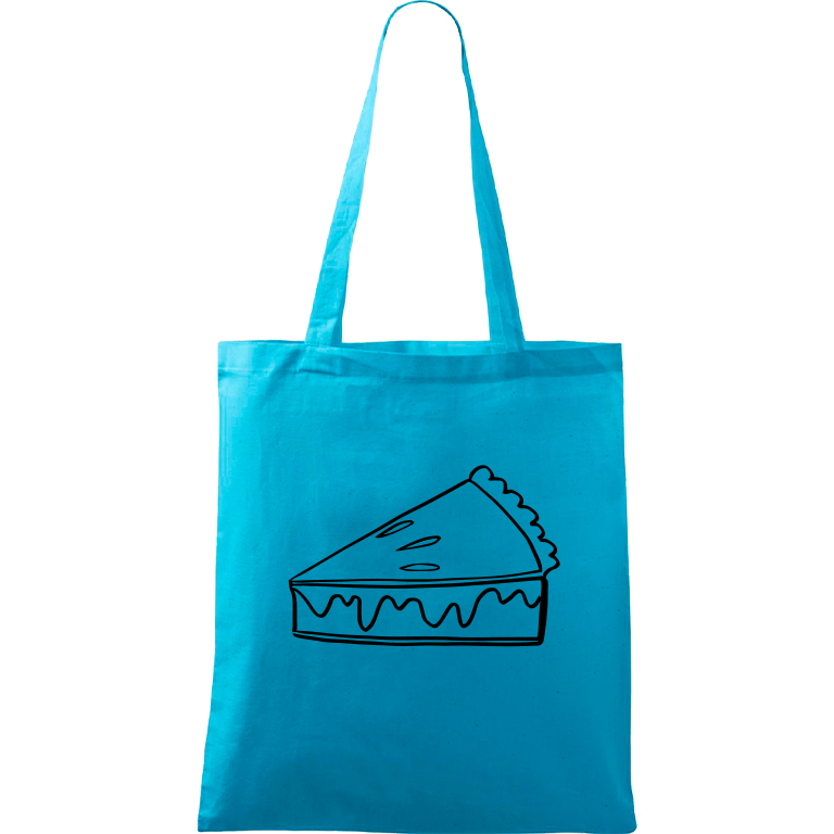 Ručně malovaná plátěná taška Handy - Pie Barva tašky: VÍNOVÁ, Barva motivu: ČERNÁ