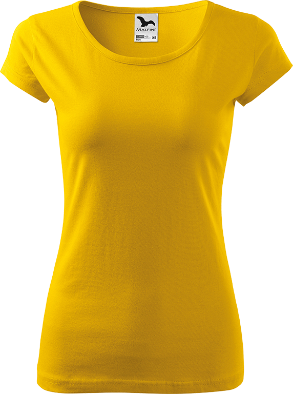Dámské tričko Pure - Žluté Velikost trička: M