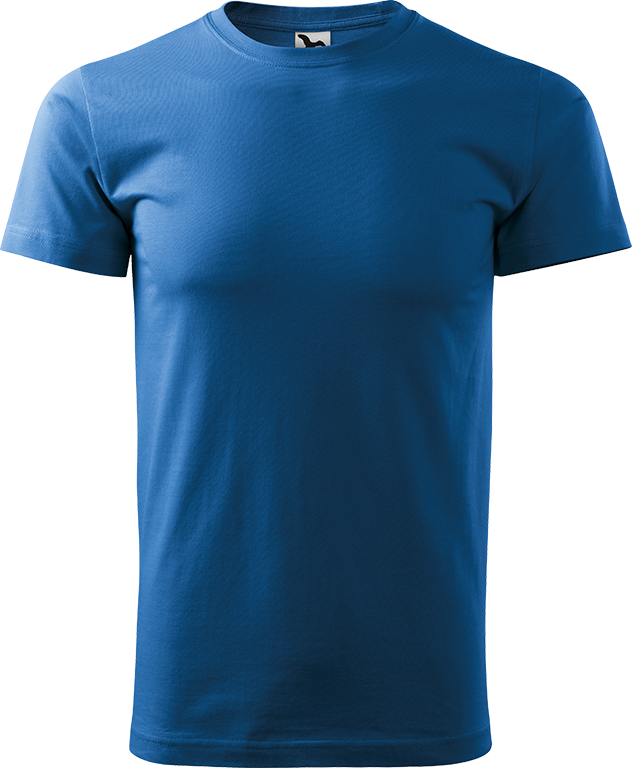 Pánské tričko Heavy New - Azurové Velikost trička: XXL