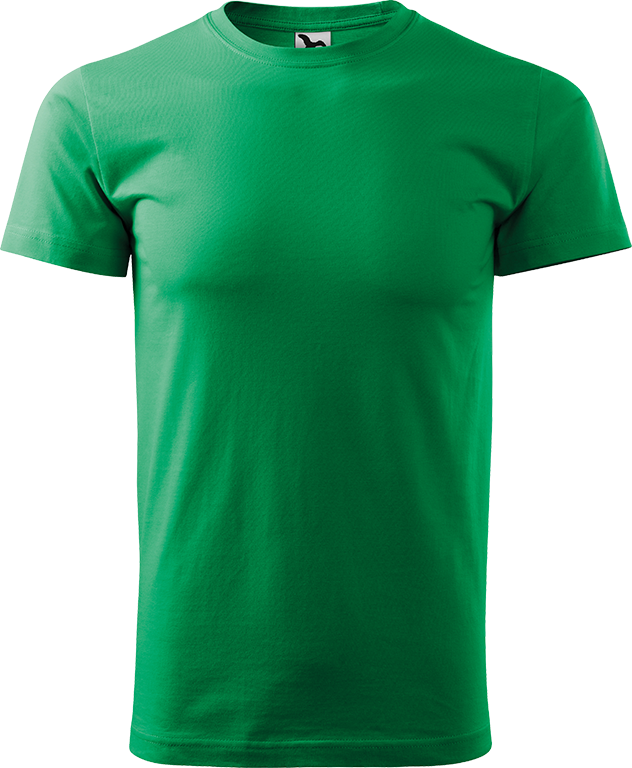 Pánské tričko Heavy New - Středně zelené Velikost trička: M