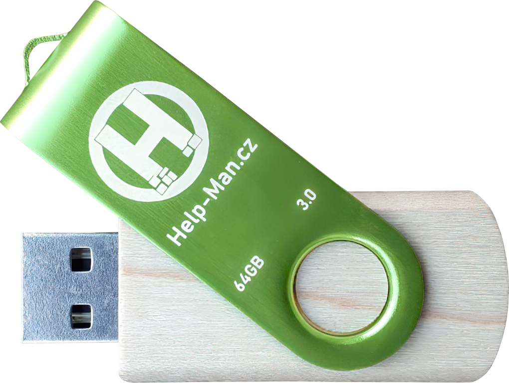 Help-Man.cz USB Flash Disk 2.0 - 64 GB - Zelený