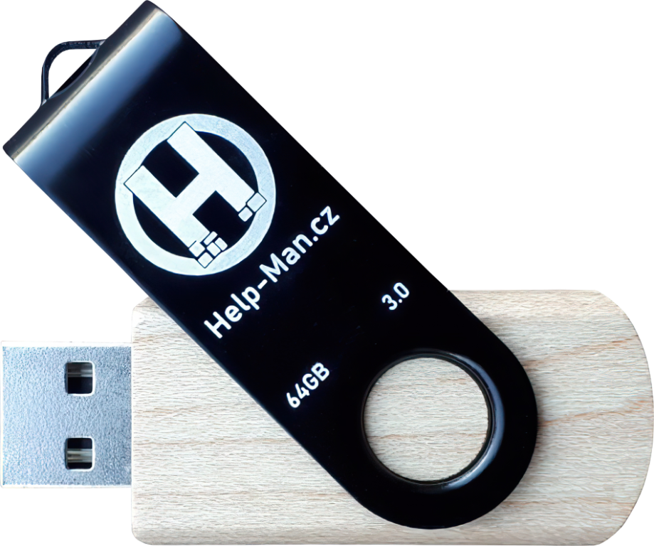 Help-Man.cz USB Flash Disk 2.0 - 64 GB - Černá