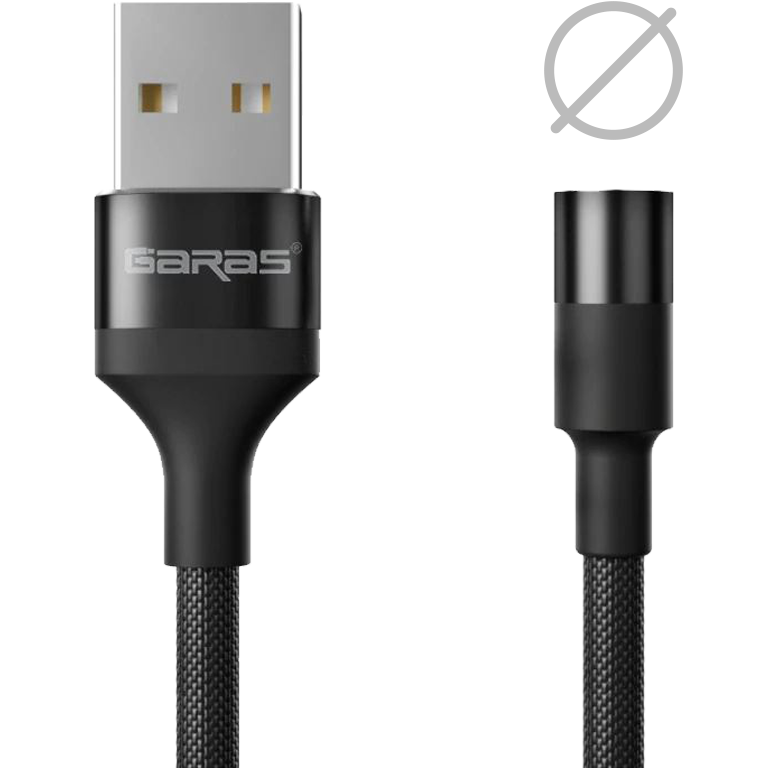 M1 - Magnetický USB kabel - Černý - Bez koncovky - 1 m