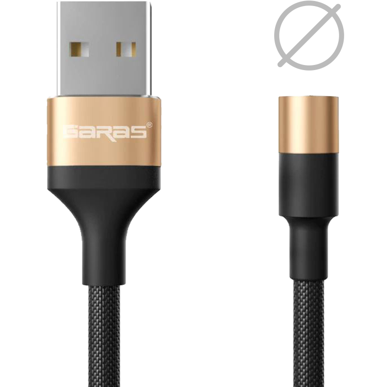 M1 - Magnetický USB kabel - Zlatý - Bez koncovky - 1 m