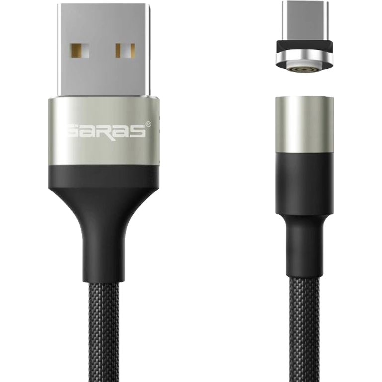 M1 - Magnetický USB kabel - Stříbrný - USB C - 1 m
