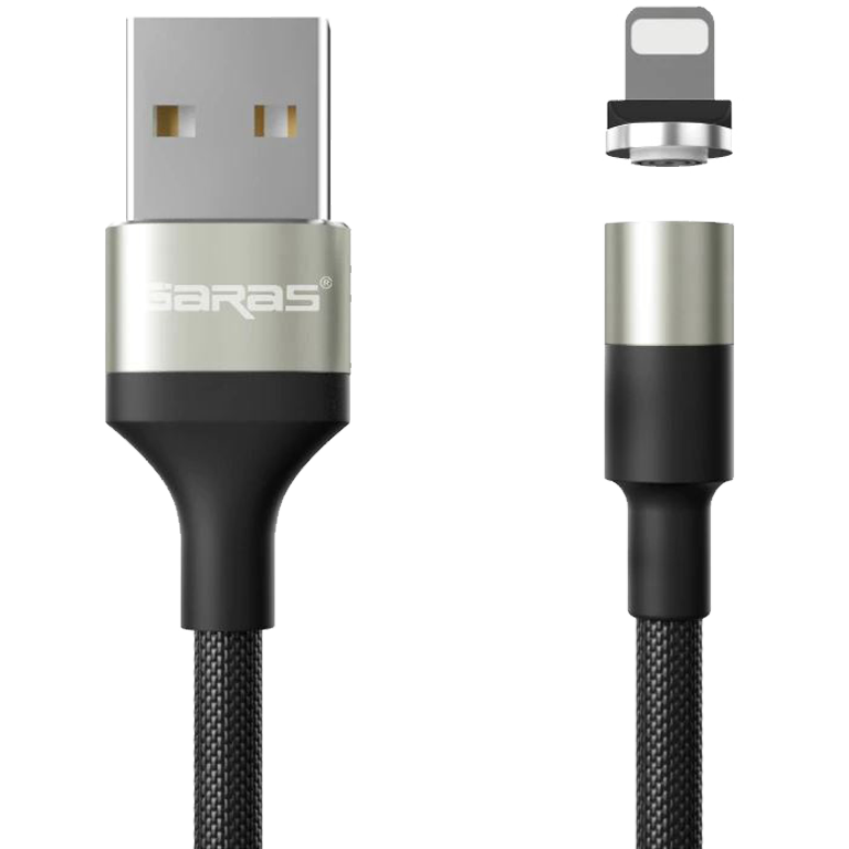 M1 - Magnetický USB kabel - Stříbrný - Pro iPhone - 1 m