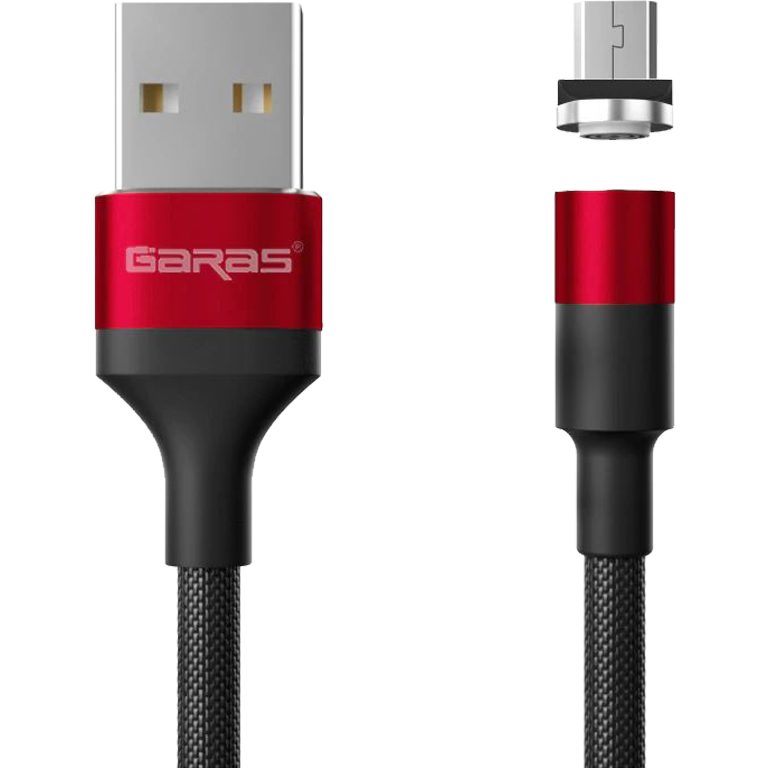 M1 - Magnetický USB kabel - Červený - Micro USB - 1 m