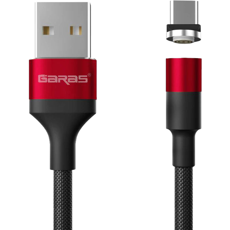 M1 - Magnetický USB kabel - Červený - USB C - 1 m