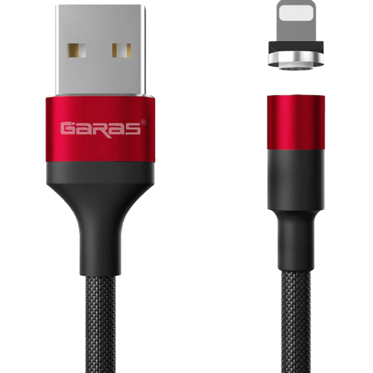 M1 - Magnetický USB kabel - Červený - Pro iPhone - 1 m