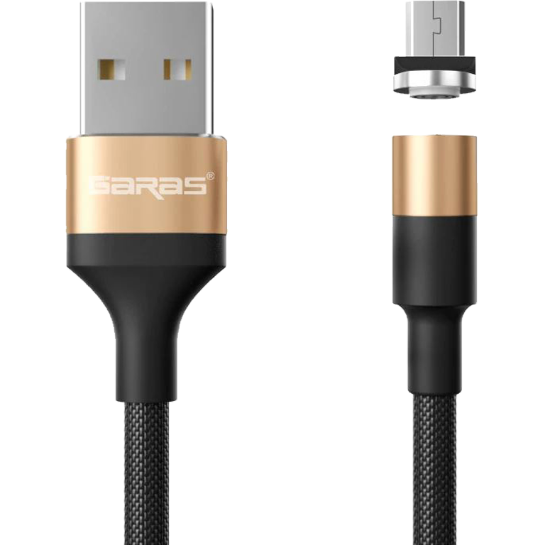 M1 - Magnetický USB kabel - Zlatý - Micro USB - 1 m