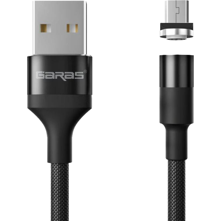 M1 - Magnetický USB kabel - Černý - Micro USB - 1 m
