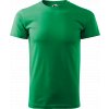Pánské tričko Heavy New - Středně zelené - Zepředu