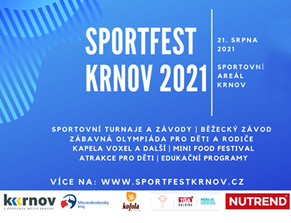 Sportfest Krnov 2021 a my nebudeme chybět