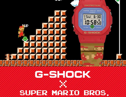 Casio G-Shock Super Mario Nintendo ocení všichni fanoušci ikonického japonského instalatéra