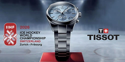 Tissot PR 100: IIHF 2026 se blíží a Tissot je u toho