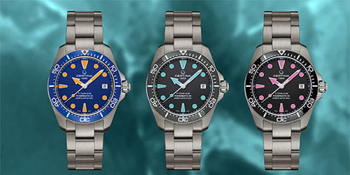 Certina DS Action Diver 38 mm Titanium: Tři letní varianty