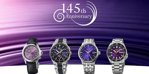Seiko slaví 145 let: limitované edice v barvě Edo Purple