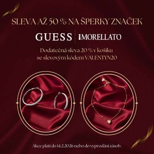 Akce na šperky Guess a Morellato