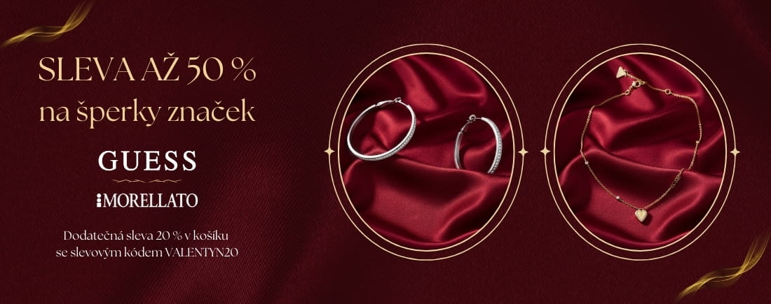 Akce na šperky Guess a Morellato