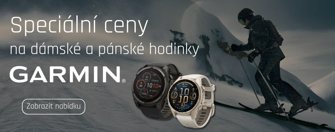 Speciální ceny na dámské a pánské hodinky Garmin