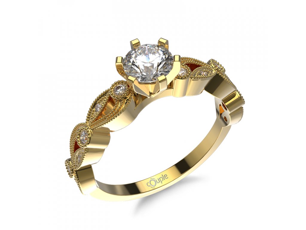 Zlatý dámský prsten Rosette 5210514