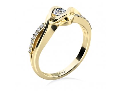 Zlatý dámský prsten Moniq 6814245