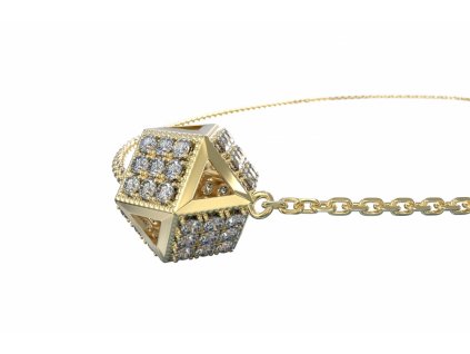 Luxur Zlatý dámský náhrdelník 6640033-0-42-1