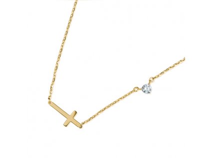 Luxur Zlatý dámský náhrdelník Lima 1440755-0-45-1