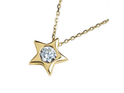 Luxur Zlatý dámský náhrdelník Jollie 1243015-0-45-1